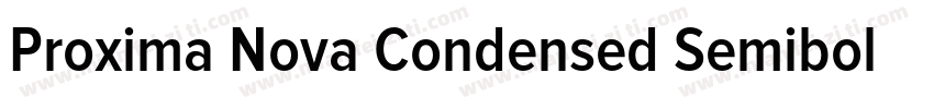 Proxima Nova Condensed Semibold字体转换